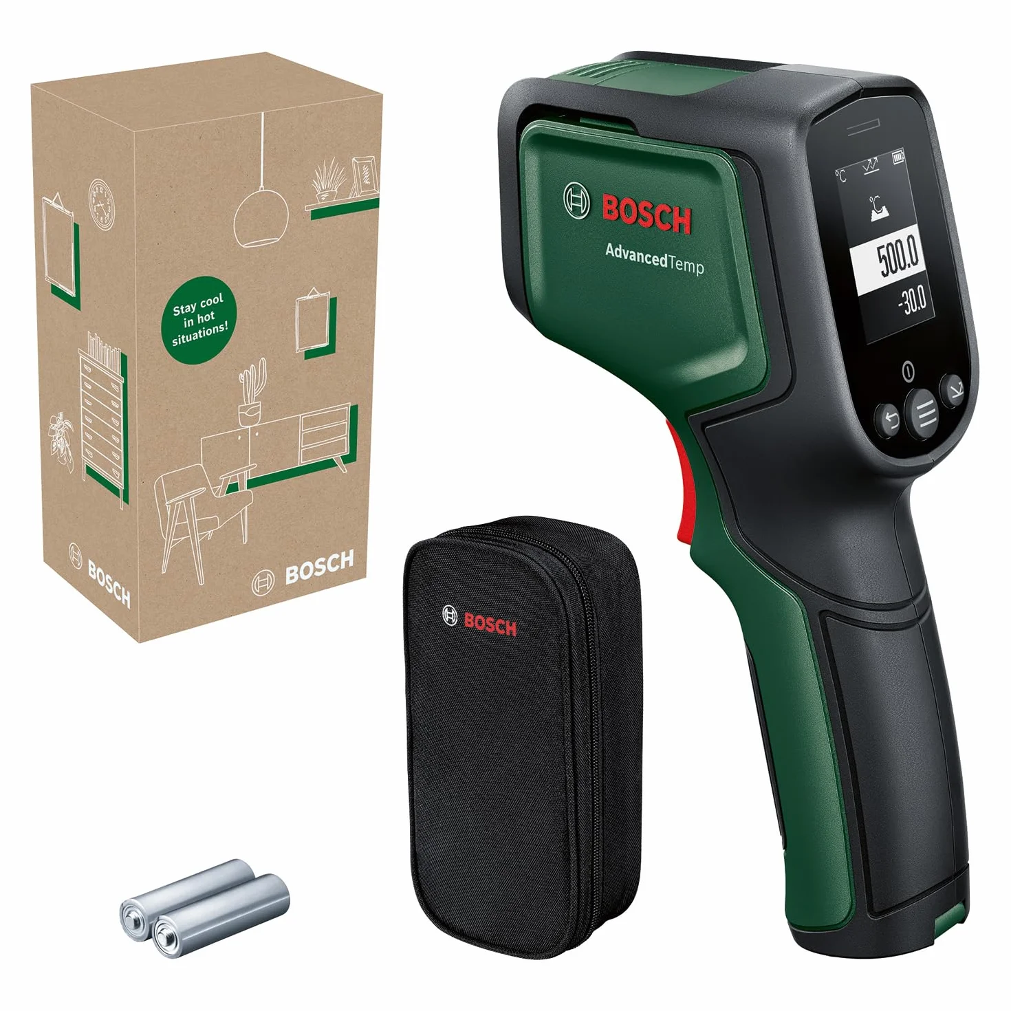 Bosch AdvancedTemp Termo-detektor –30°C–500°C z wykrywaniem pleśni LED