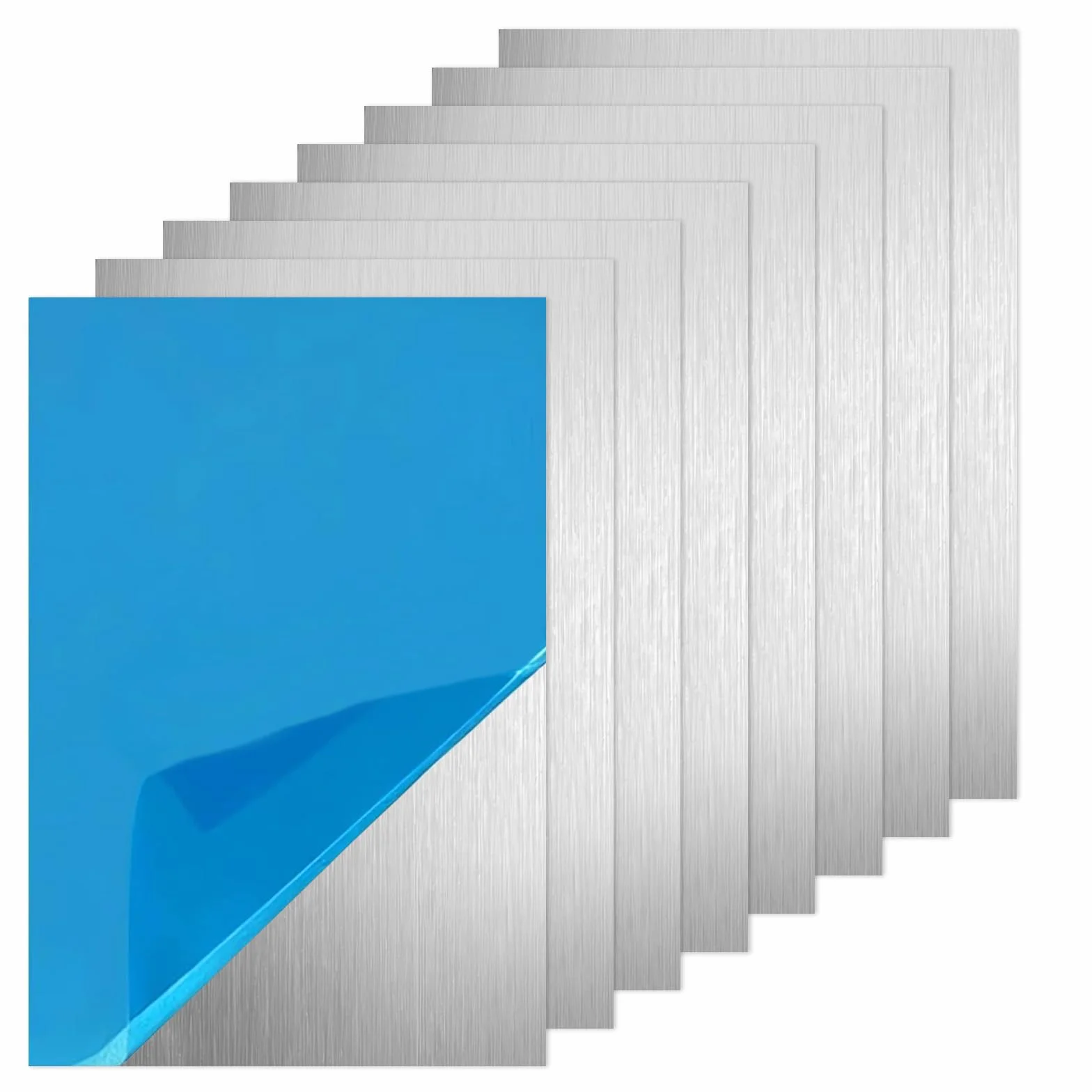 Blacha aluminiowa 0,5 mm 30x20 cm płyta z folią ochronną 8 sztuk