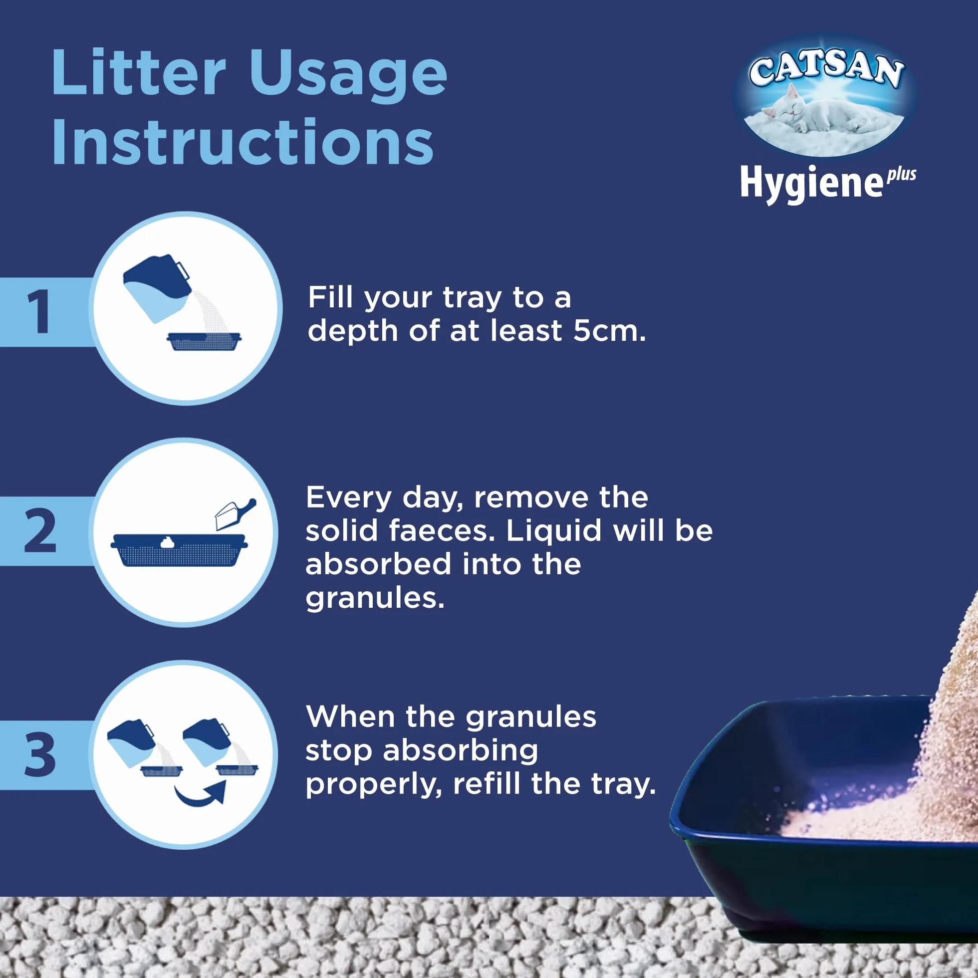 CATSAN Hygiene Plus - żwirek mineralny dla kota, torba 10 l