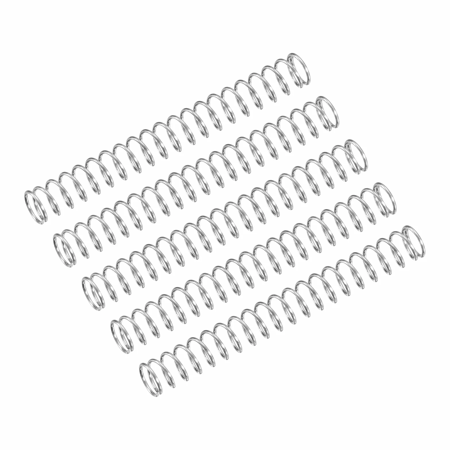 QUARKZMAN Sprężyny dociskowe 304 stal szlachetna 6 mm AD 0,6 mm drut 50 mm długość