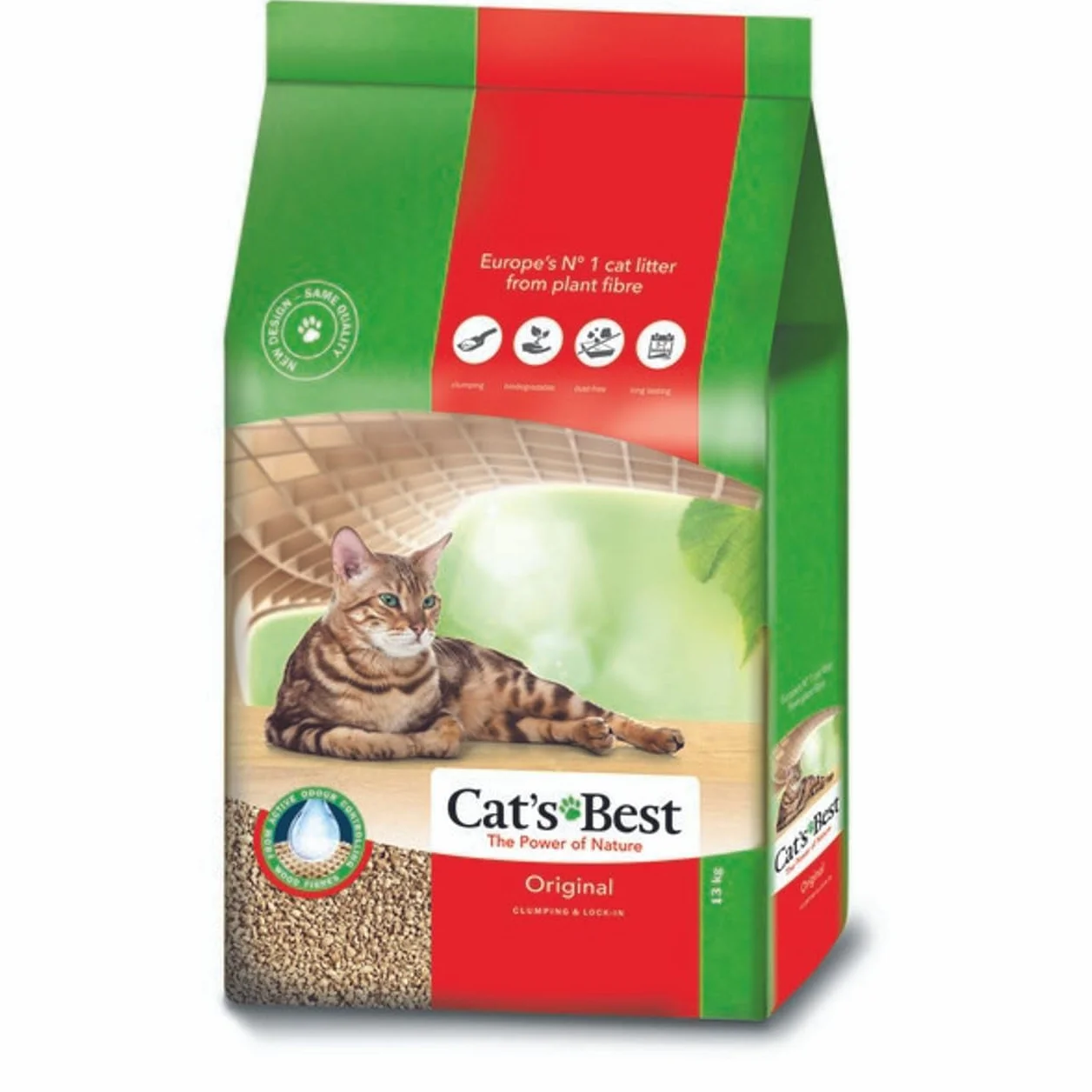 Cat's Best Original drewniany żwirek dla kota naturalny żwirek do kuwety 30 l