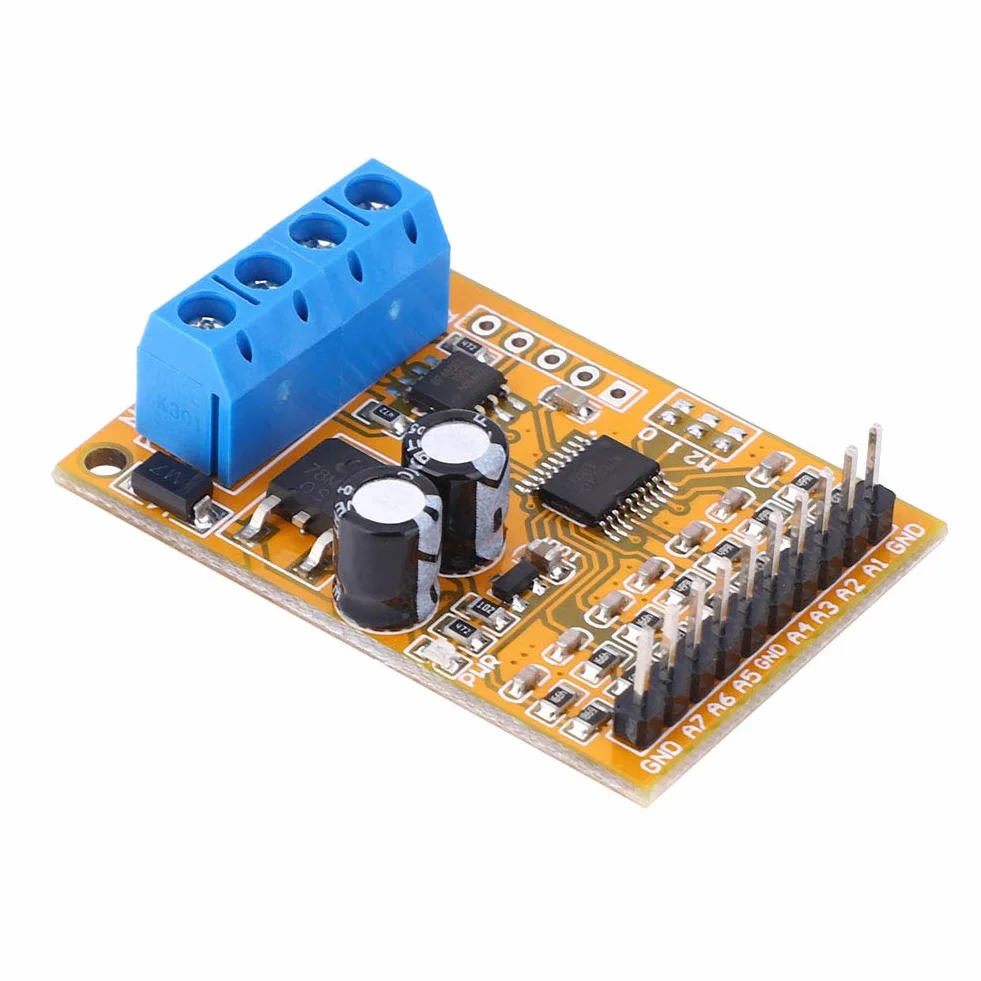 R4AVA07 7-kanałowy Analogowy Kolektor Napięciowy ADC Modbus RTU 03 06 Kod Funkcji, dokładność 1%, Pomiar od 0 do 5 V od 0 do 10 V, Obsługa 247 urządzeń Równoległych
