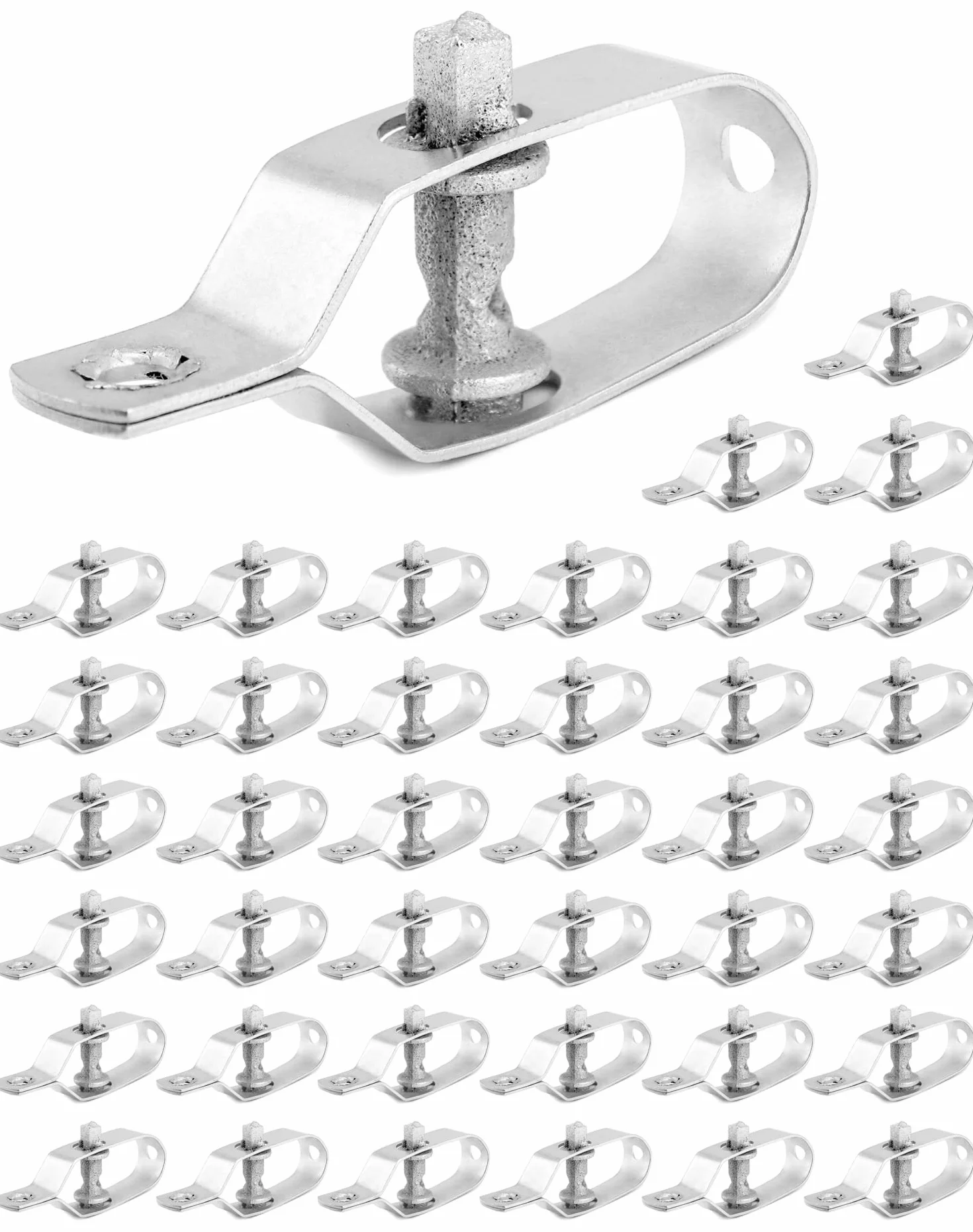 QWORK® 40 sztuk napinaczy do ogrodzenia, 90MM do ogrodzenia, ogrodnictwa, drutu z kurczaka