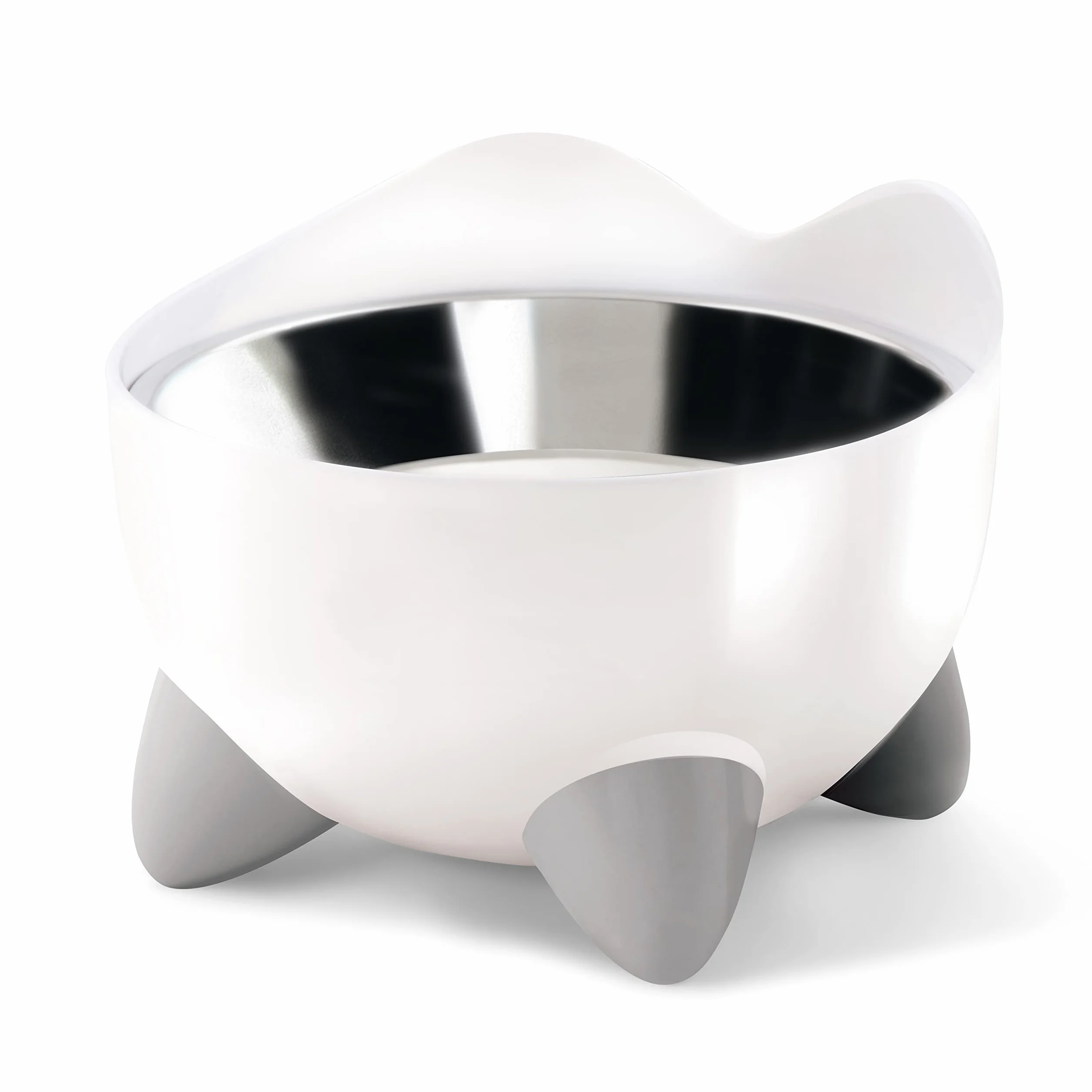 Catit Pixi podwyższona, ergonomiczna miska na karmę dla kotów, 200 ml, biała