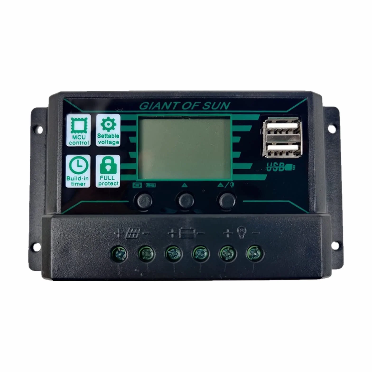 Kontroler ładowania słonecznego, MPPT Solar Charge Controller PWM 10A-100A Solar Power Intelligent Regulator 12V 24V Auto Dual USB LCD Display Load Discharger(3)