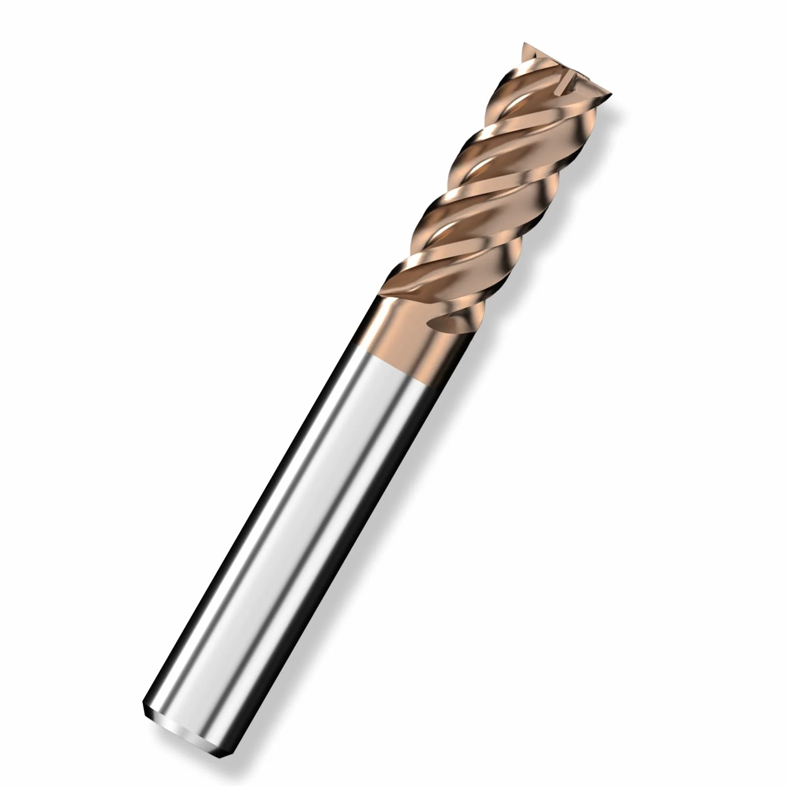 Frez trzpieniowy z twardego metalu 8 mm czworokątny AlTiN 4 ostrza CNC długość ostrza 20 mm x 60 mm