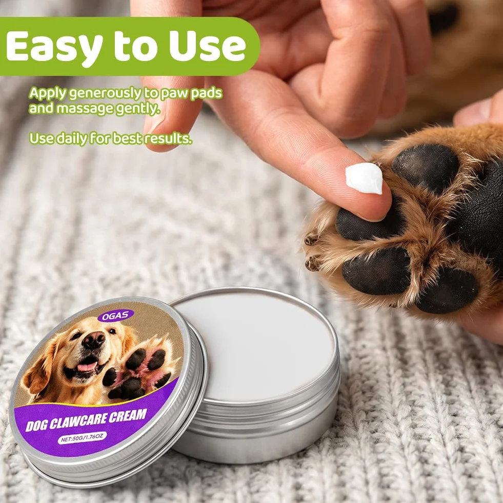Balsam do łap psa, 50g x 2 Balsam do łap psów, leczy, naprawia i regeneruje suche, popękane i uszkodzone łapy, nieszkodliwa formuła, akcesoria dla psów, prezenty dla psów