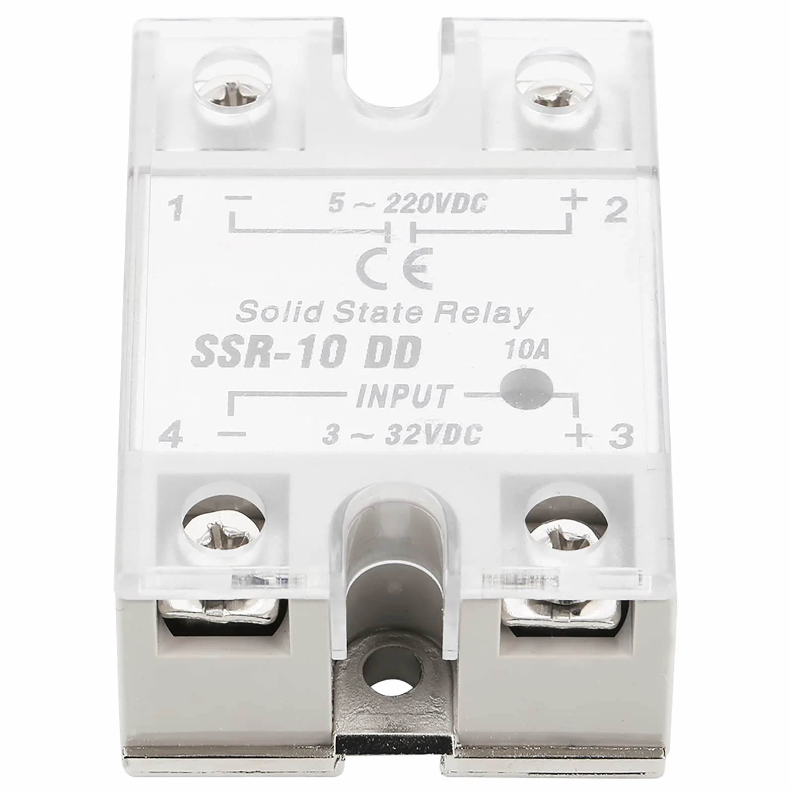SSR-10 DD 10A 5-220V DC moduł przekaźnika półprzewodnikowego do przemysłowych procesów automatyzacji