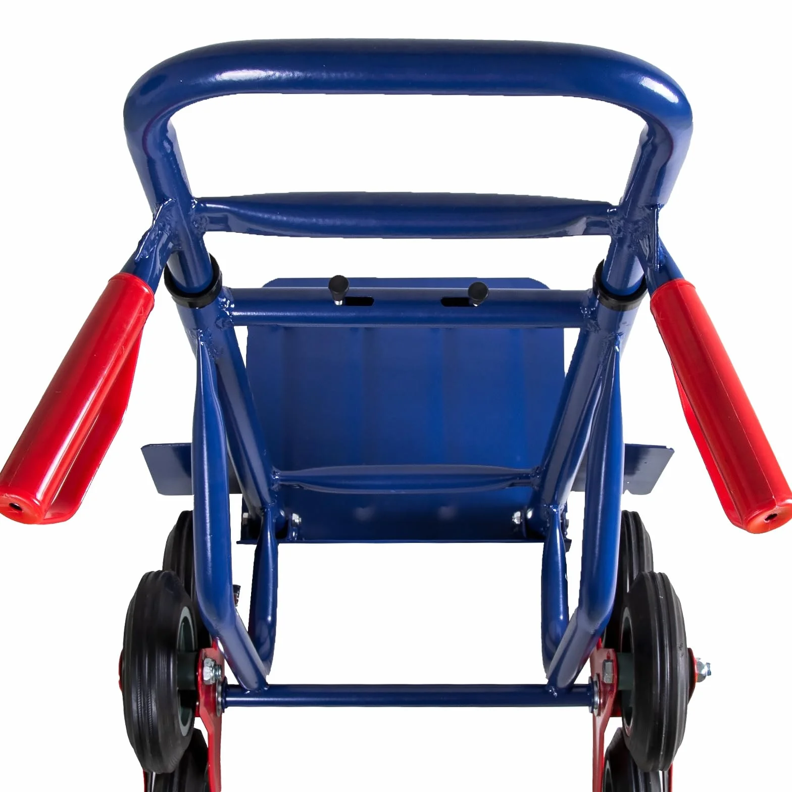 Wózek transportowy do podnoszenia schodów, wózek transportowy do 150 kg, składany, 3-rzędowe koła gwiazdowe z twardej gumy, rama z rur stalowych