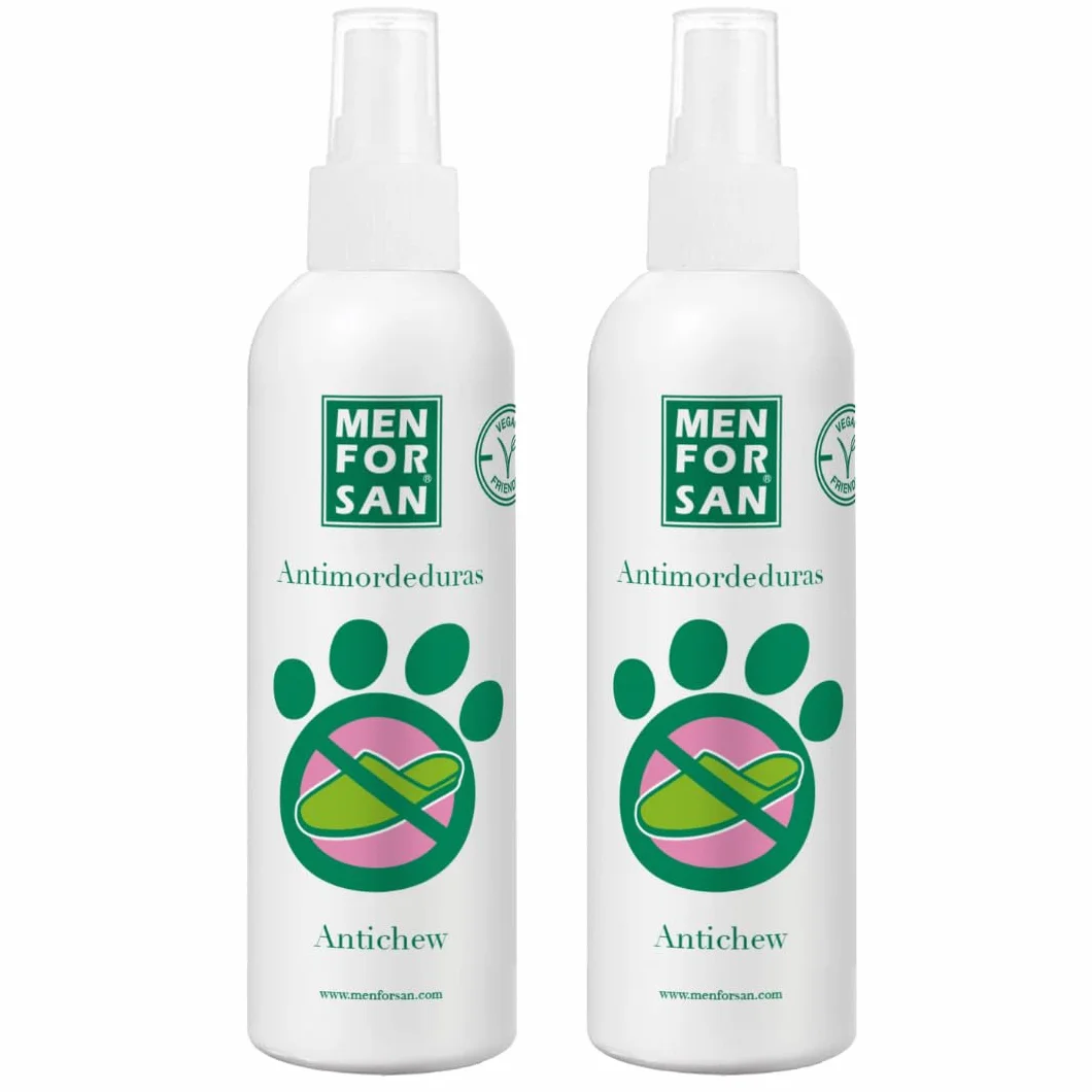 MENFORSAN Meble i tekstylia przeciw gryzieniu dla psów 125 ml, opakowanie 2 sztuki, zapobiega niechcianym ukąszeniom
