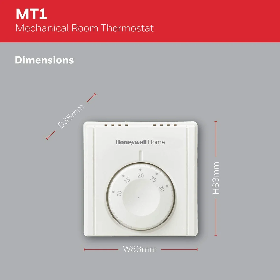 Honeywell Home THR830TEU MT1 mechaniczny termostat pokojowy biały