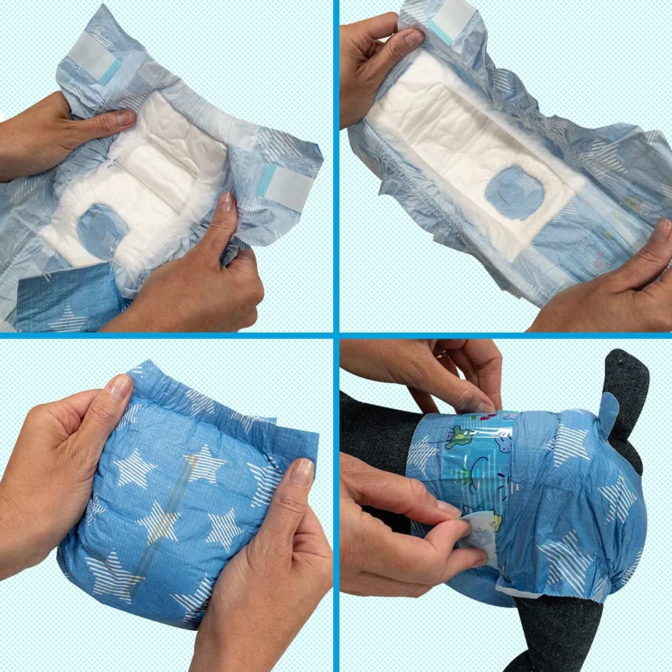 Croci Dog Nappy Jeans Chłonne majtki dla suczek dla psów Rozmiar M - Ø 32-44 cm, higieniczna pielucha dla psa i piesek pipi, antyzapachowe, jednorazowe, regulowane zapięcie samoprzylepne, 12 sztuk