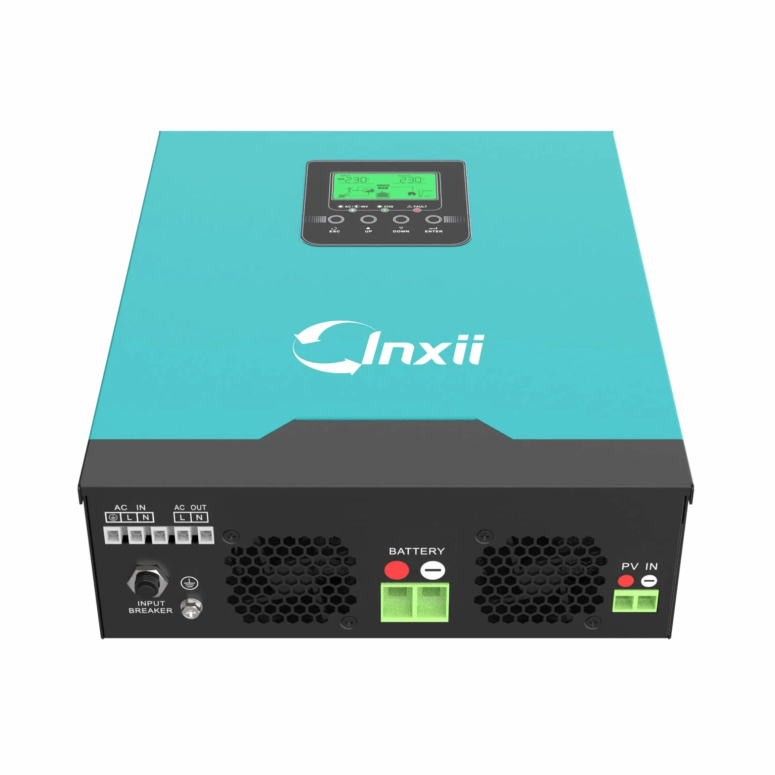 Falownik hybrydowy solarny 3KVA 2400W 24V DC 230V AC sinusoidalny regulator ładowania 50A PWM