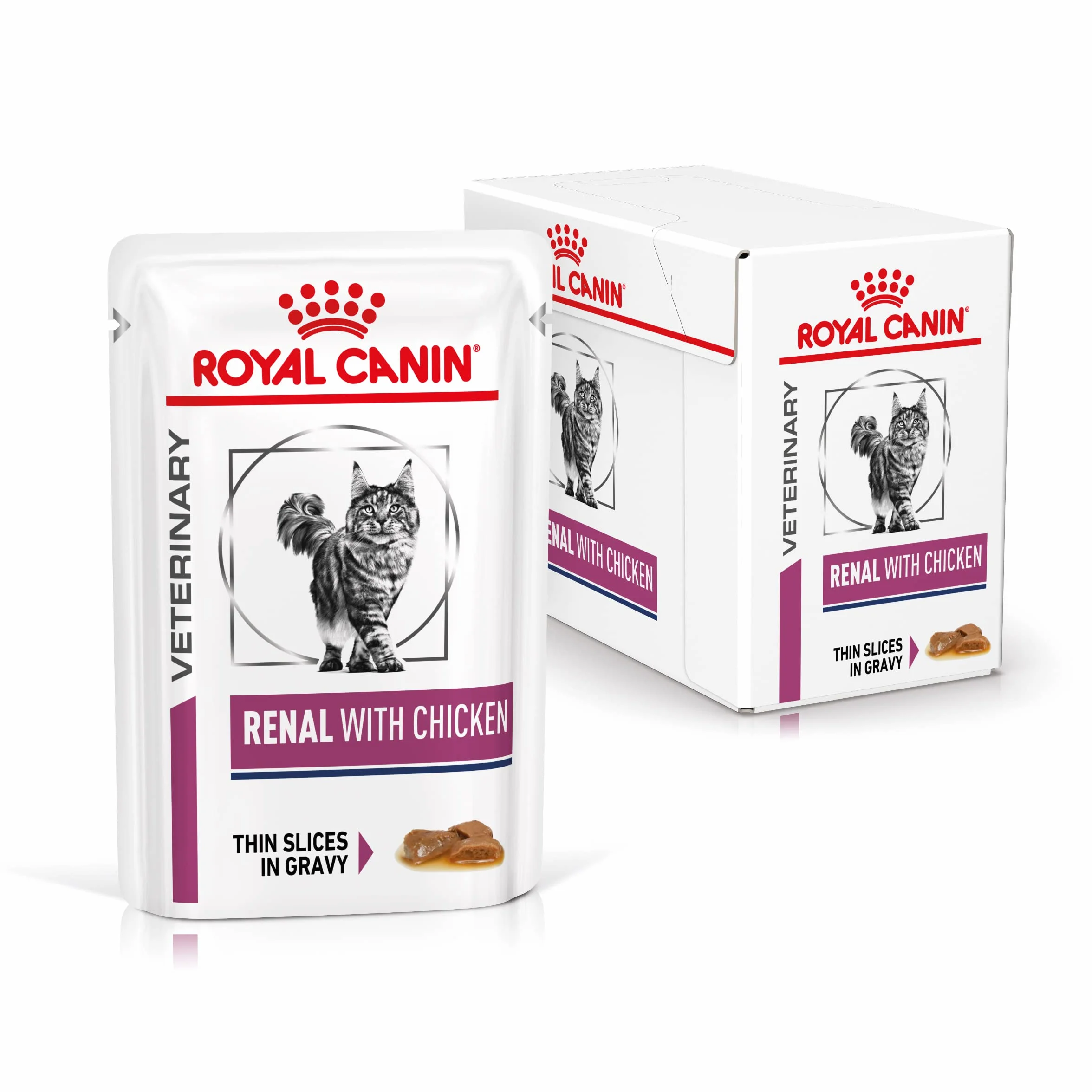 Royal Canin Karma o Smaku Kurczaka dla Kotów z Chorobami Nerek, 12 x 85 g