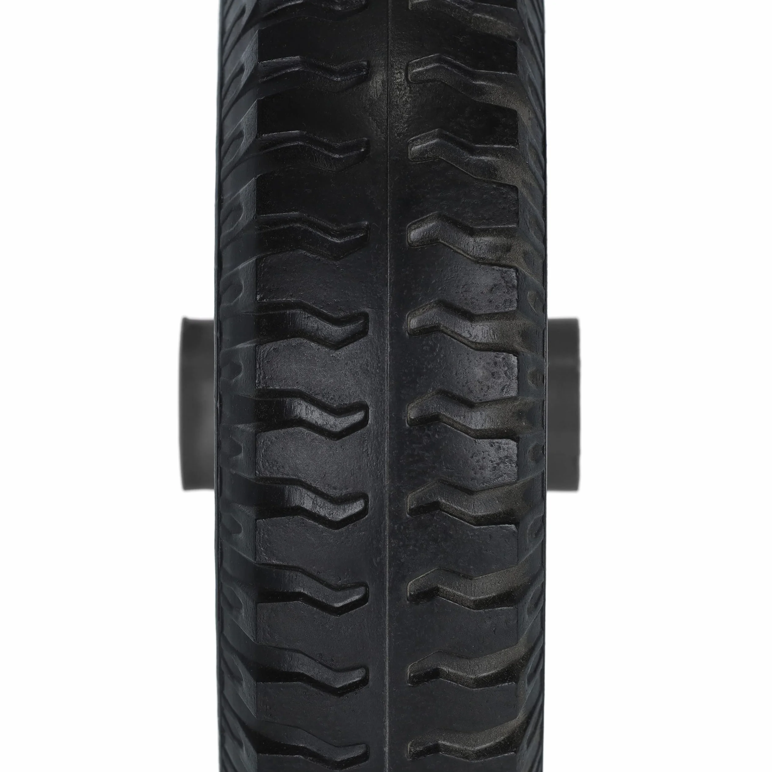 Relaxdays Koło do taczki 2.50-4, zestaw 2 sztuk, pełne koło gumowe, tworzywo sztuczne, koło zapasowe, taczka, odporne na przebicie, 80 kg, czarne