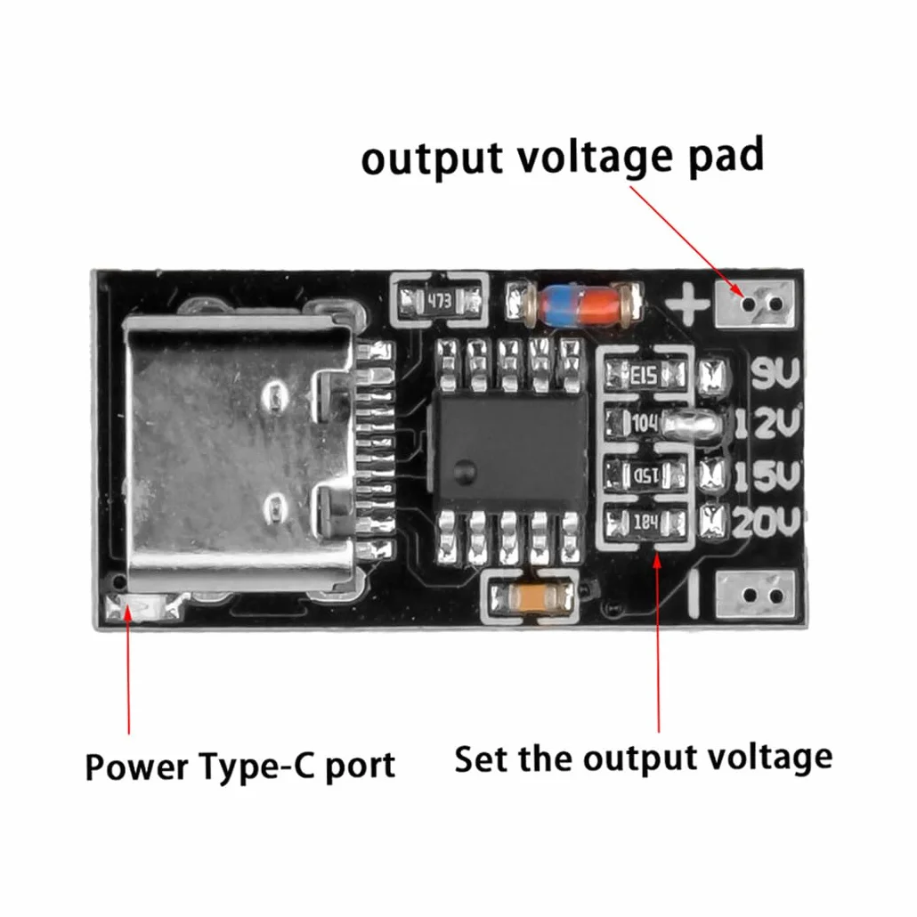 Hailege 3 sztuki PD/QC/AFC Decoy Board USB C moduł szybkiego ładowania PD3.0 2.0 PPS/QC4 + FCP AFC typ C wyzwalacz odpychający moduł zasilania