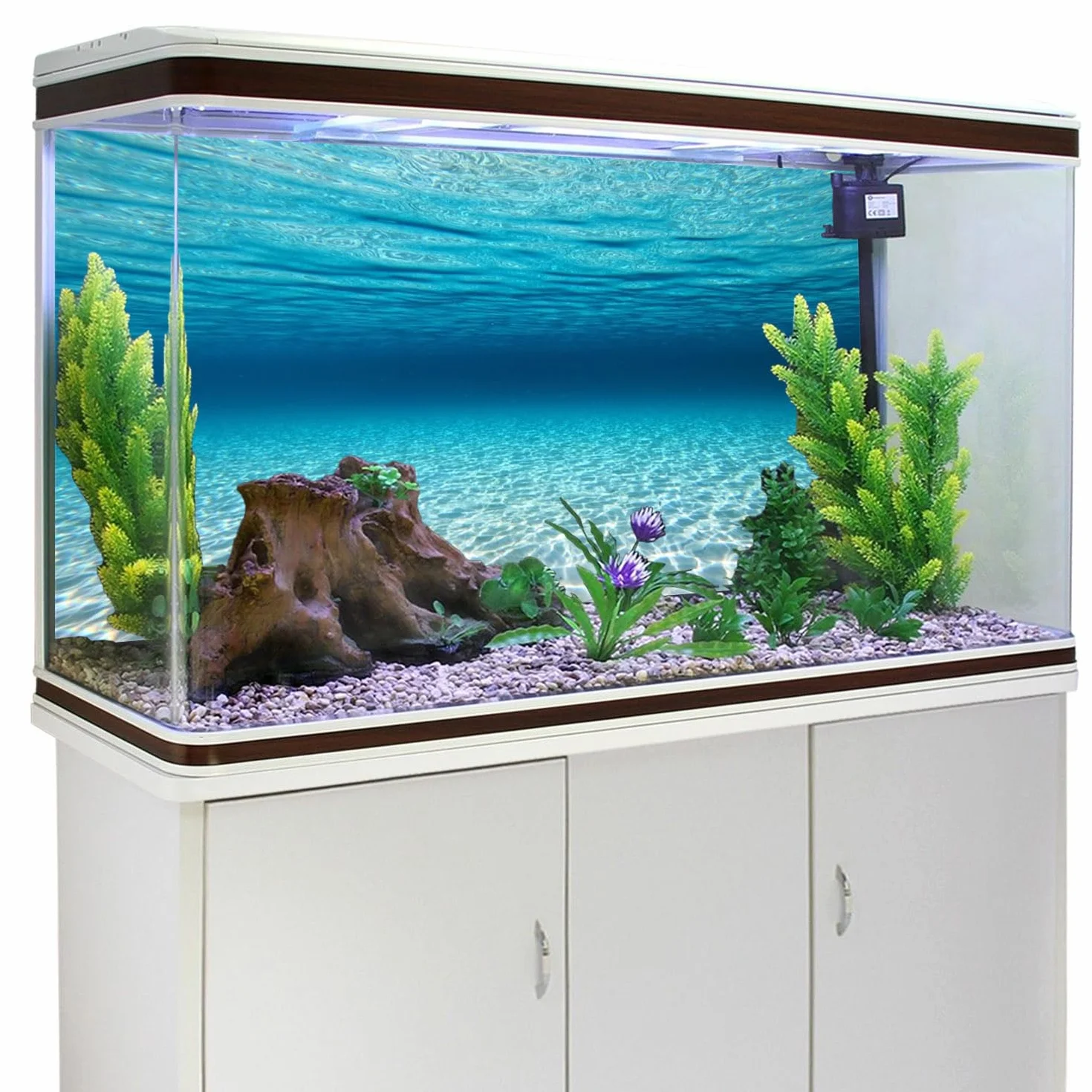 91 x 50 cm podmorski motyw akwarium tło niebieski ocean podwodny świat akwarium tło akwarium tło