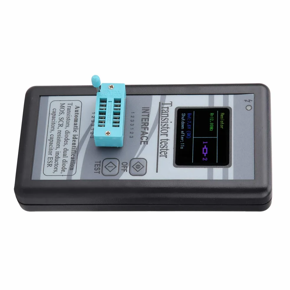 Tester tranzystorów, tester kondensatorów tranzystorów LCD z wyświetlaczem cyfrowym, do triod, FET, diod, rezystorów, kondensatorów itp.
