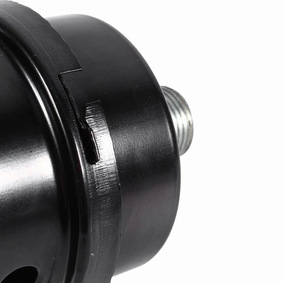VOBOR Sprężarka powietrza, tłumik, filtr, kompresor, filtr powietrza wlotowego, zamiennik, czarny metal, filtr ssący, tłumik, gwint 3/8", 16 mm