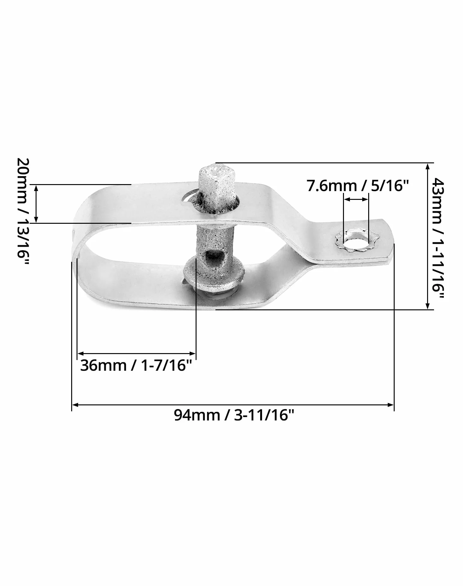 QWORK® 40 sztuk napinaczy do ogrodzenia, 90MM do ogrodzenia, ogrodnictwa, drutu z kurczaka