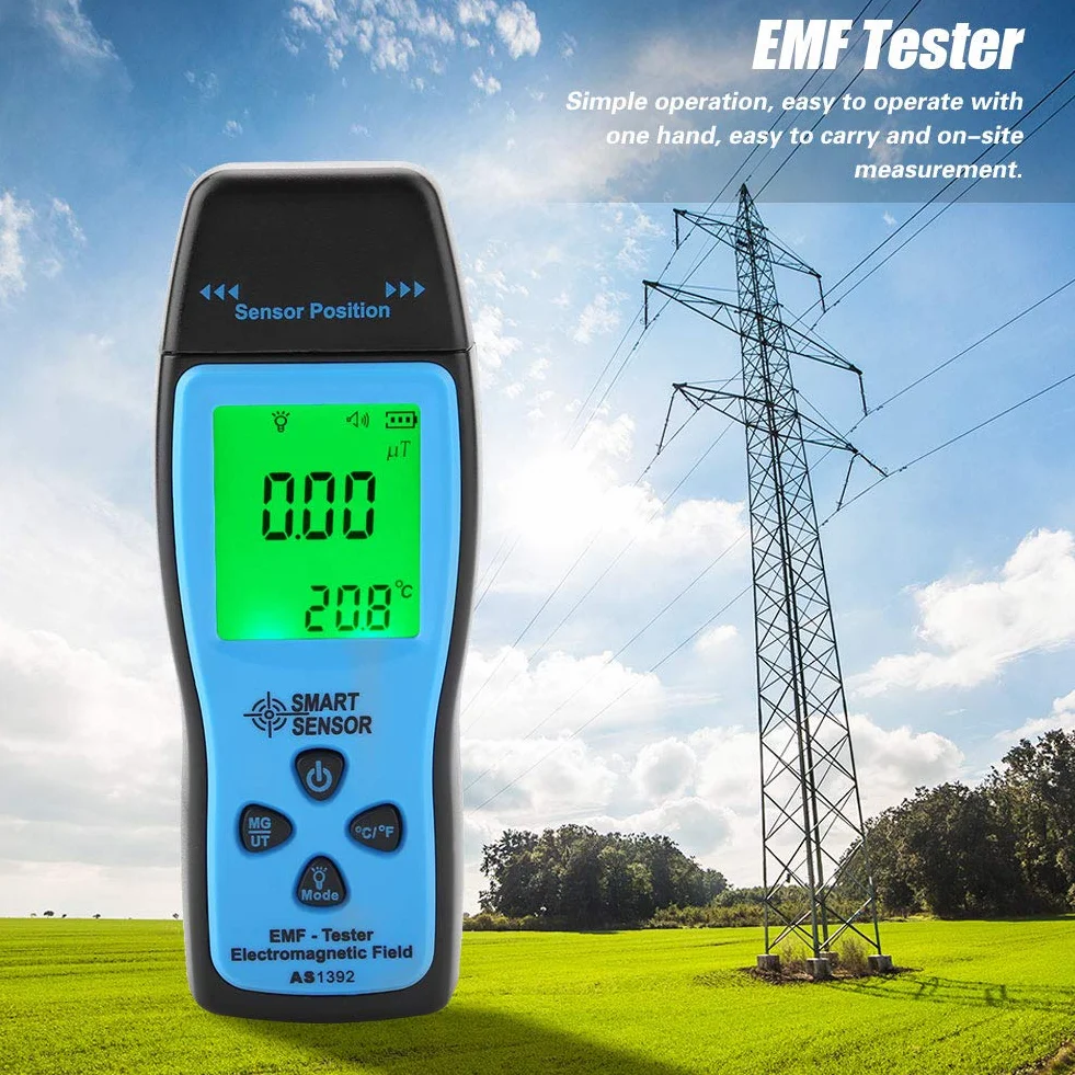 Cyfrowy miernik EMF Mini tester elektromagnetyczny