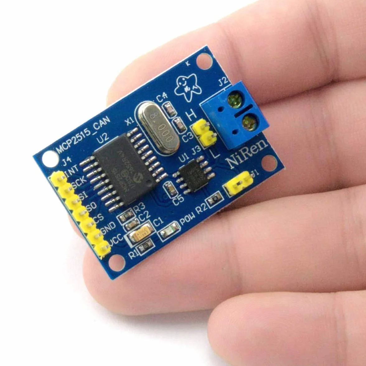 MCP2515 TJA1050 CAN Bus Moduł Odbiornika Kontrolera SPI 5V DC z Liniami Dupont do Arduino