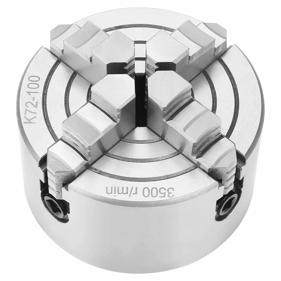 SANOU K72 100 4-szczękowy Uchwyt Tokarski Niezależny 4-calowy Tokarka Metalowa