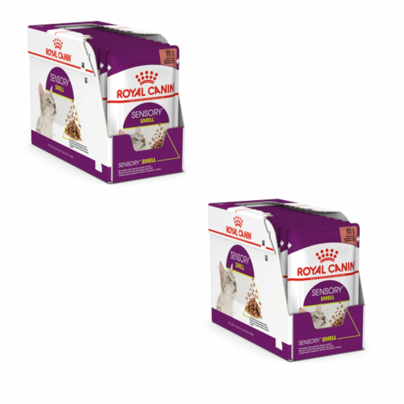 Royal Canin Sensory Smell | dwupak | 2 x 12 x 85 g | mokra karma dla dorosłych kotów | kawałki w sosie | do pobudzenia zmysłu węchu | instynktownie preferowana