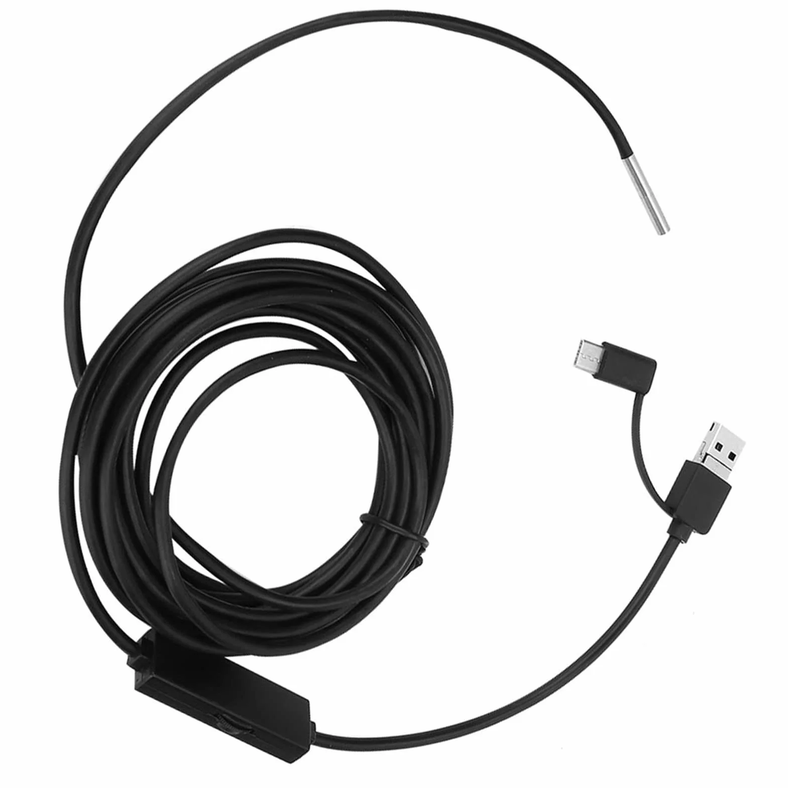 Endoskop Wodoodporny 3,9 mm Kamera HD 6 LED Typ C 5m