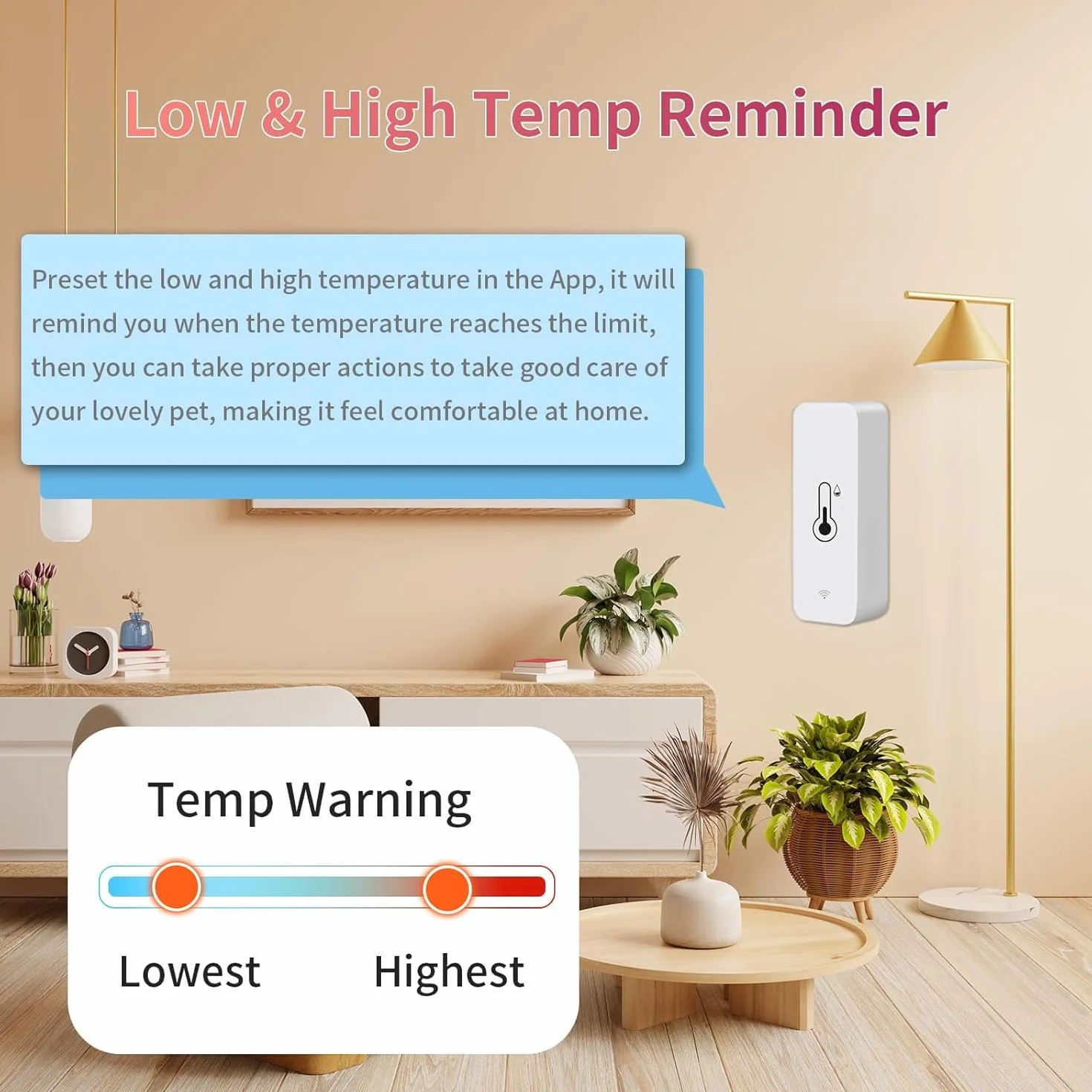 Inteligentny termometr z higrometrem, cyfrowy mini czujnik temperatury wewnętrznej i wilgotności, czujnik temperatury pomieszczenia i wilgotności powietrza, pilot zdalnego sterowania do piwnicy