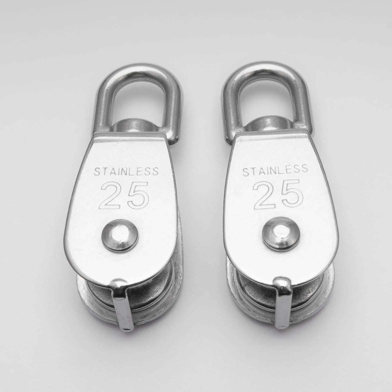 Krążek ze stali nierdzewnej M25 304, blok koła pasowego, 150 kg, 2 szt