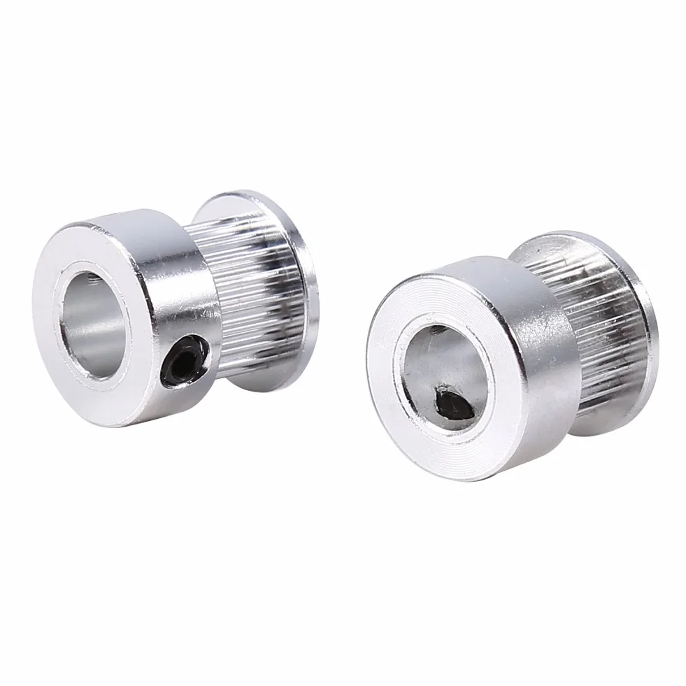 2 szt. aluminiowe koła zębate pasa rozrządu 20 ząbków kołnierz synchroniczne koło 8 mm otwór do drukarki 3D