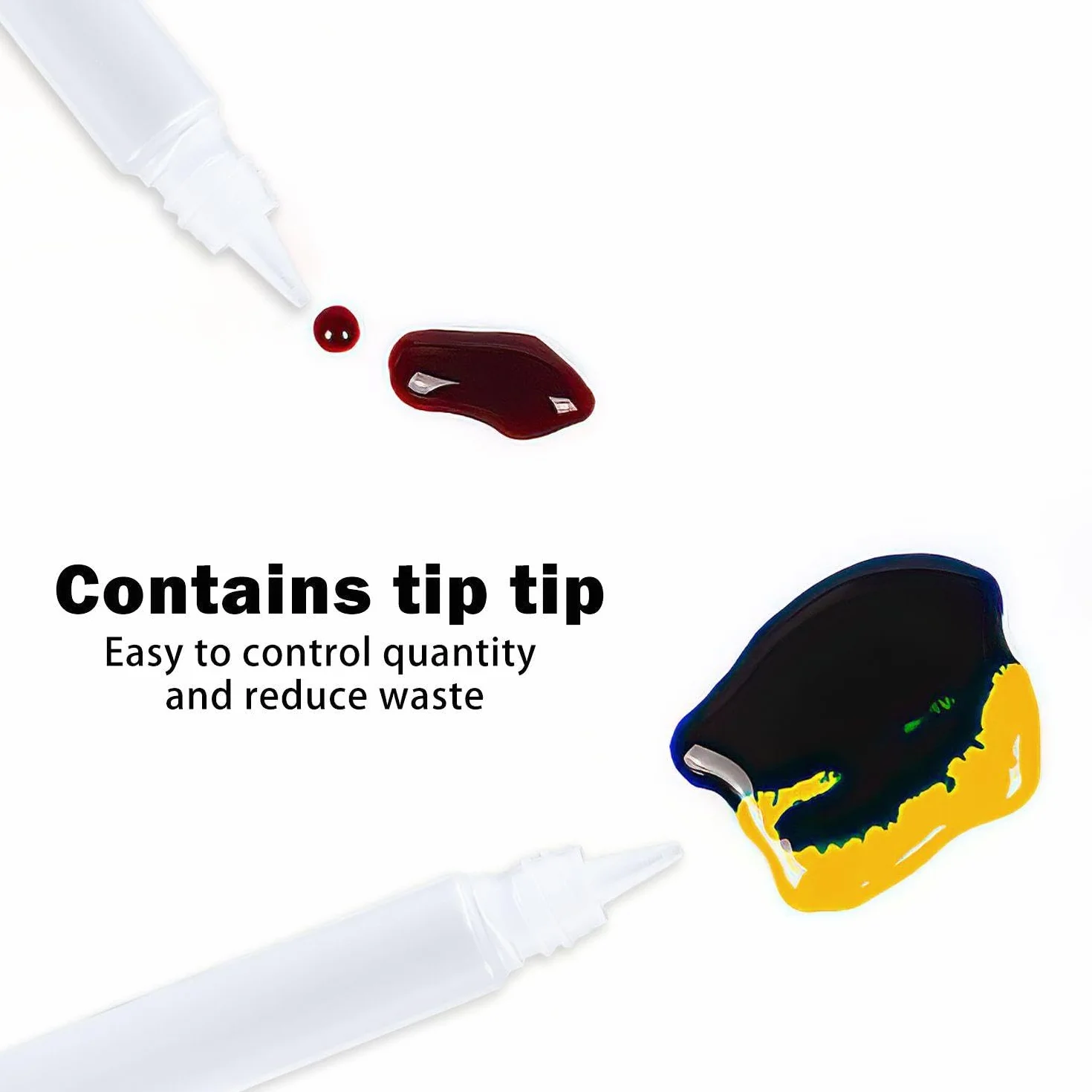 Zestaw 5 butelek z zakraplaczem 30 ml plastikowe do oleju lakieru kleju