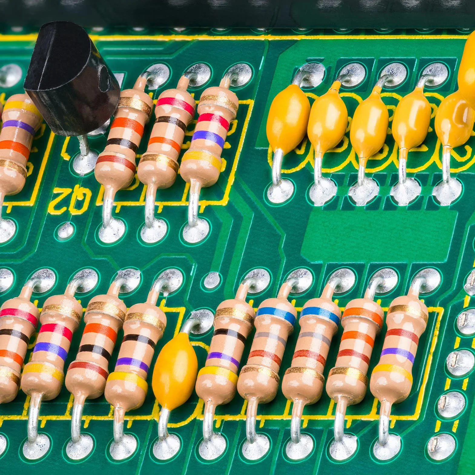 Rezystory z folii węglowej 1/4W 0 Ohm do 10M Ohm ±5% Zestaw 50 sztuk