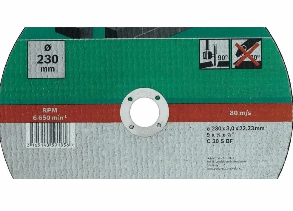 Bosch Home and Garden 2609256331 DIY tarcza do cięcia kamień 230 mm x 3 mm prosta
