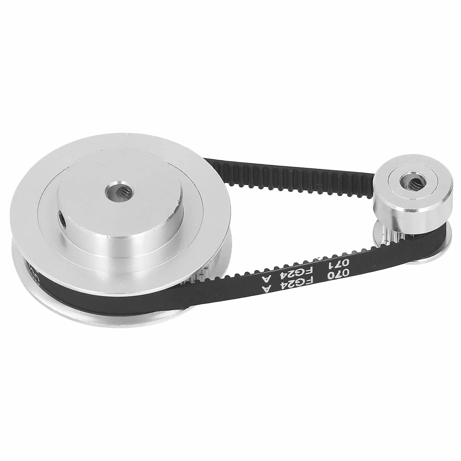 2-pakowe Koło Synchroniczne - Elastyczny, Zamknięty Pasek Rozrządu 20T 60T, Koło Rozrządu ze Stopu Aluminium Długość 200mm, Szerokość 6mm(Otwór 5mm/0.2in)