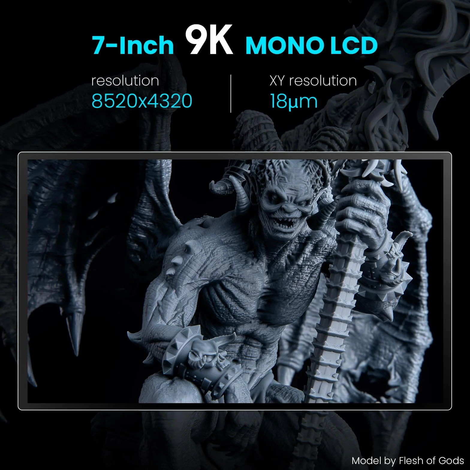 ELEGOO Drukarka 3D Mars 4 MSLA 9K LCD Żywica UV 153.36x77.76x175 mm