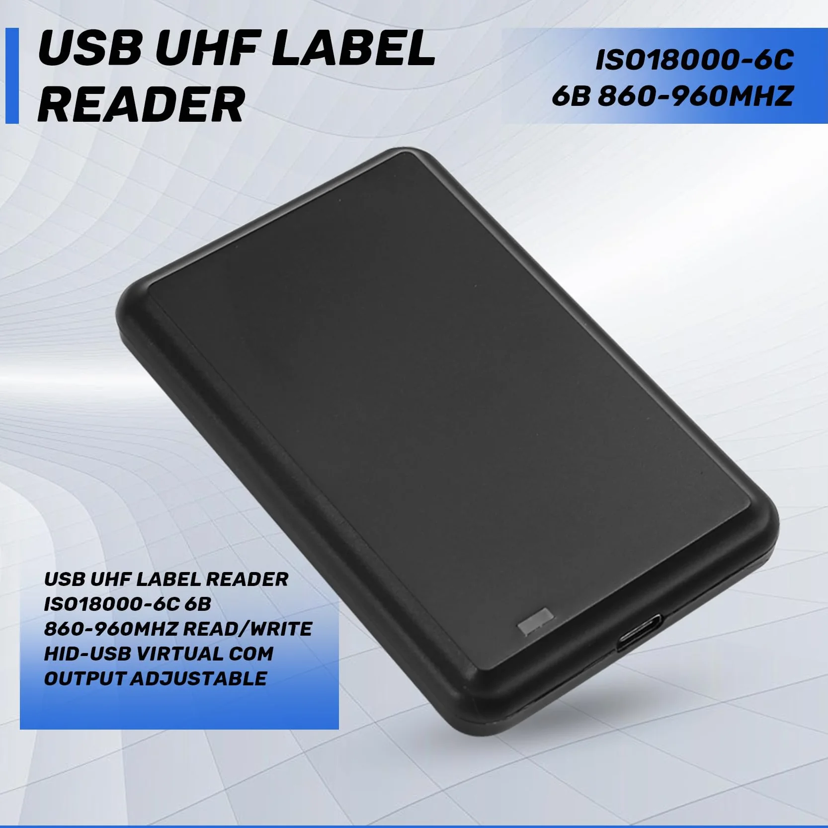 TsoLay USB ISO18000-6C 6B 860-960 MHz, odczyt i zapis, wyjście HID-USB Virtual COM regulowane