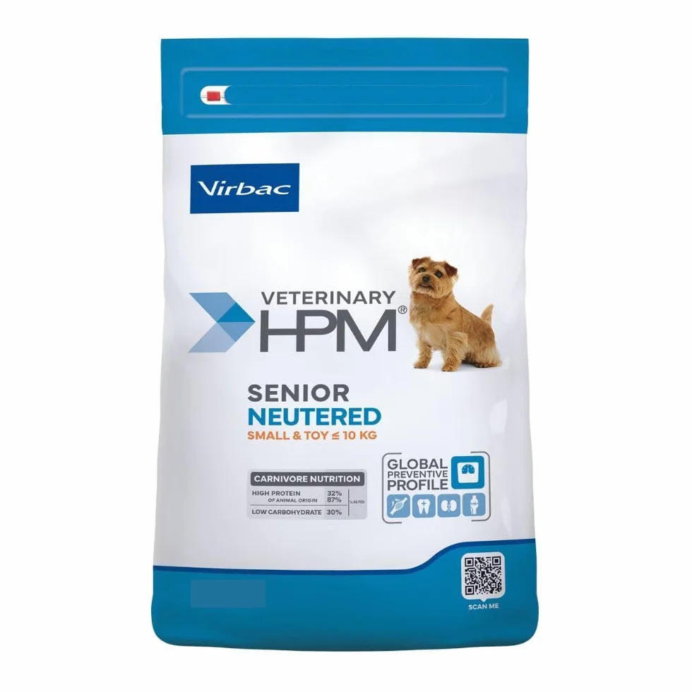 Virbac Veterinary HPM Vet Dog Senior Neutered S & Toy karma dla psów 1,5 kg