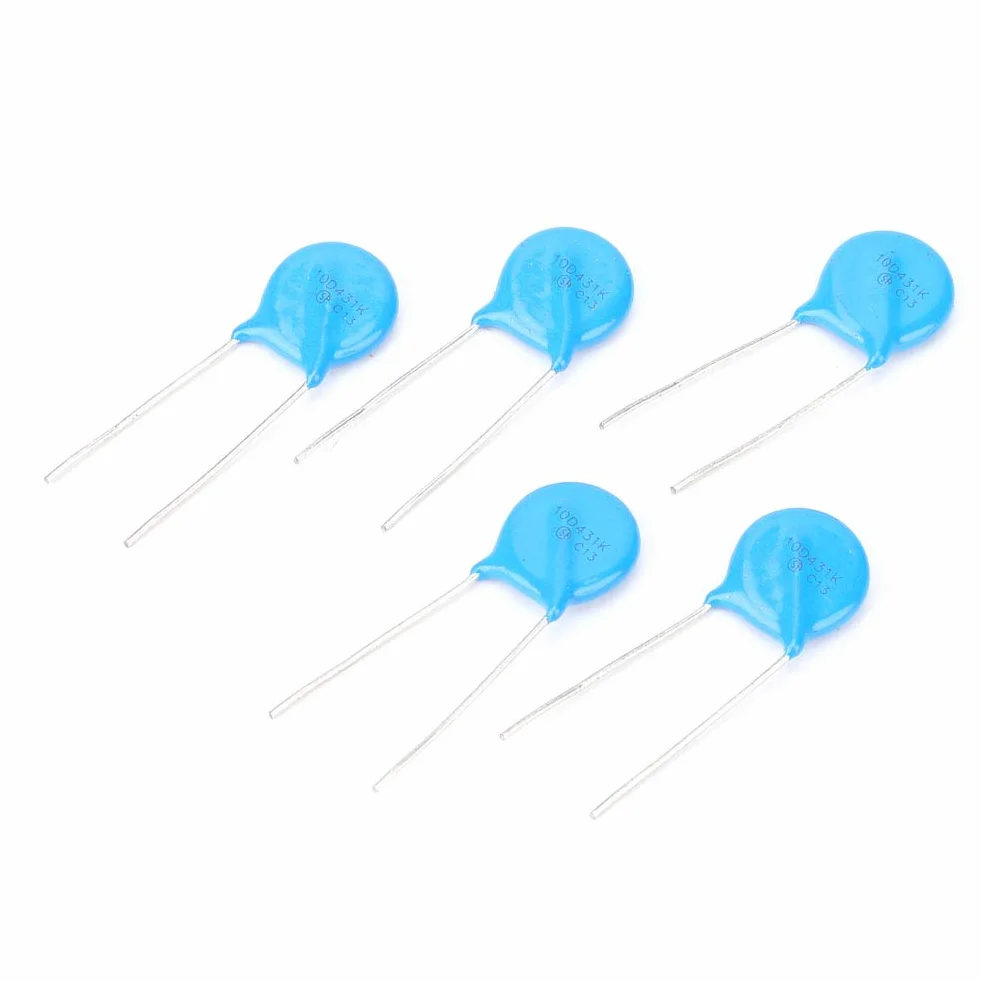 Varistoren 50 sztuk Varistoren Inline wysoka jakość 10D431K 10D-431K 10mm średnica 430V