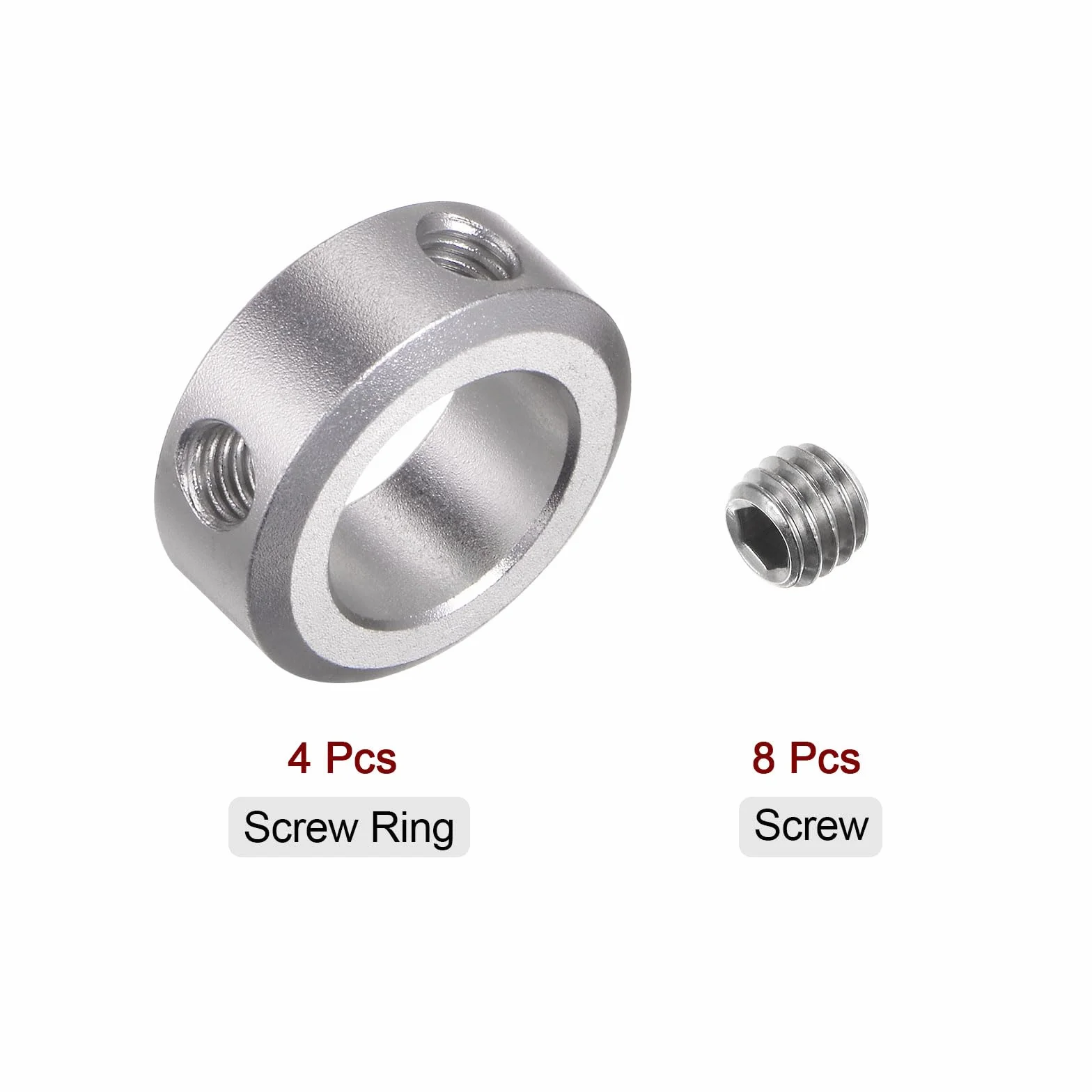 QUARKZMAN kołnierz wału 16 mm otwór stop aluminium zestaw śrub 26 mm