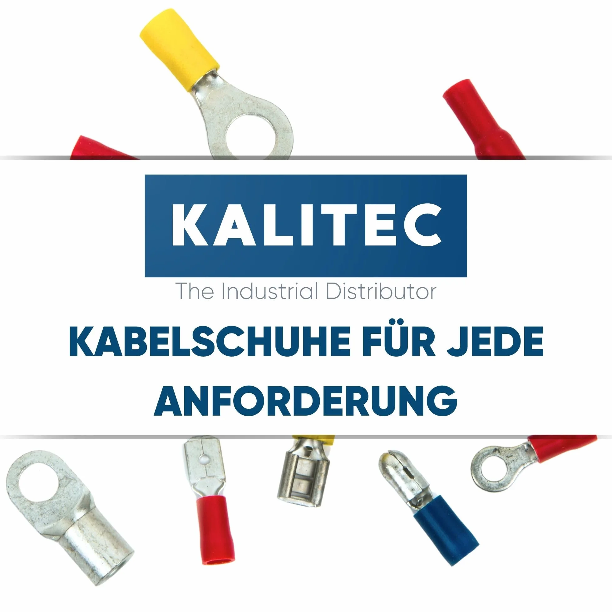 Kalitec RKSBM8 końcówka kablowa pierścieniowa 1,5-2,5 mm² niebieska M8 izolowana