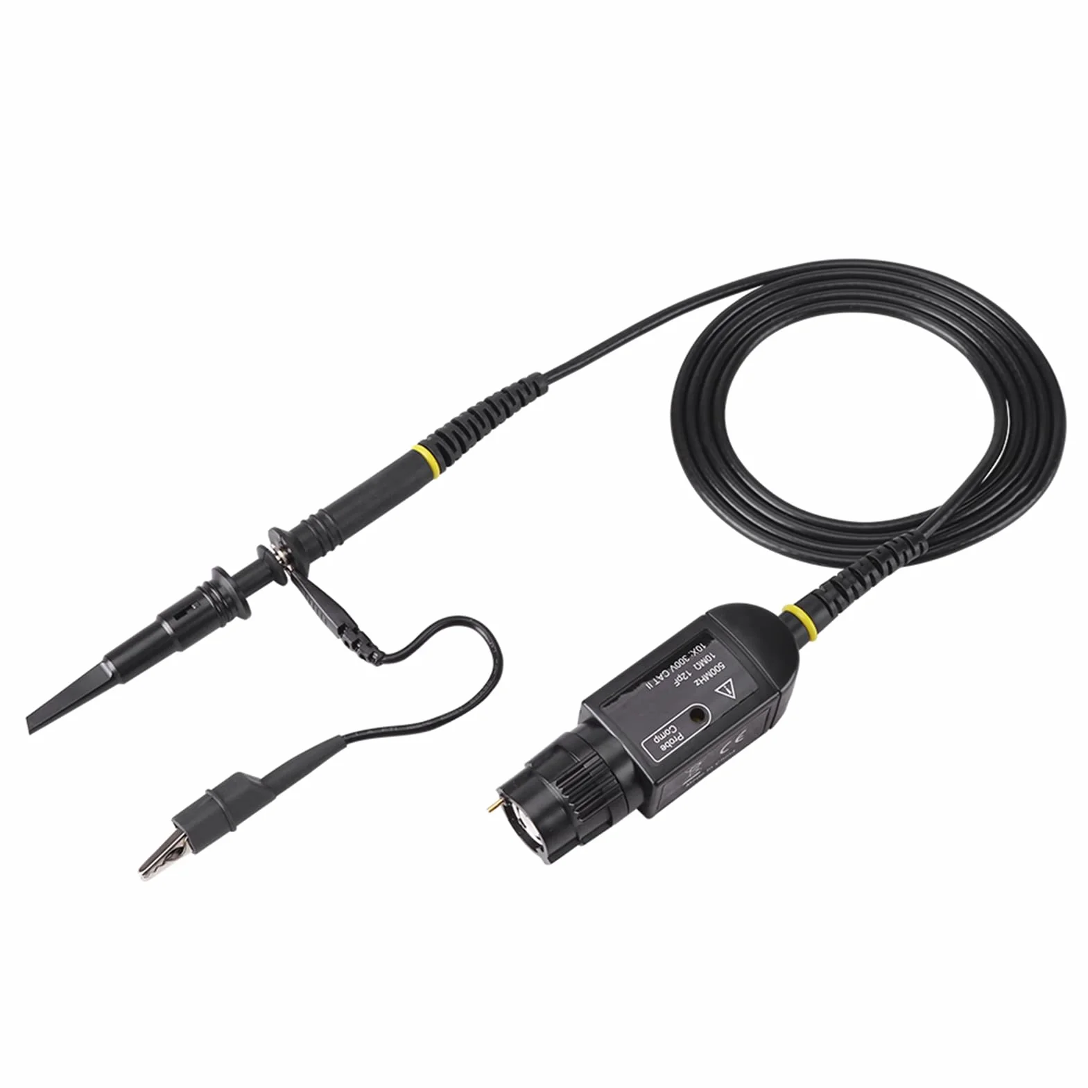 Sonda P6500, Sonda z Klipsem Oscyloskopowym Czarna 1 szt. P6500 500Mhz 10X Oscyloskop o Wysokiej Precyzji Pasywna Sonda z Klipsem