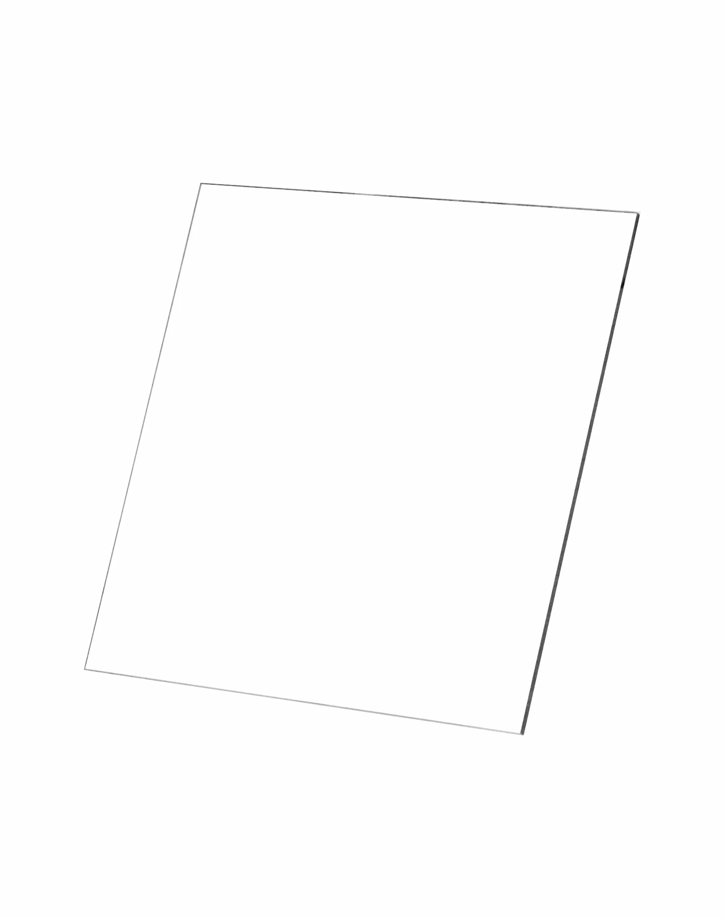 QWORK® 10 sztuk akrylowy arkusz pleksi, przezroczysty arkusz pleksiglasu, 10x10 cm, do ramki na zdjęcia, projekty wystawowe, malowanie