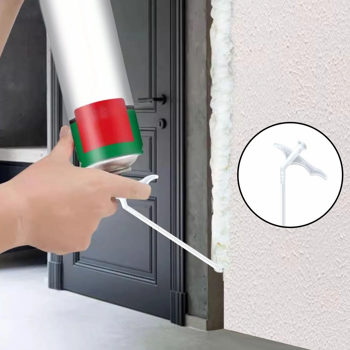 Przezroczysta rura uszczelniająca z pianki, 30 sztuk, akcesoria DIY, dysza wymienna