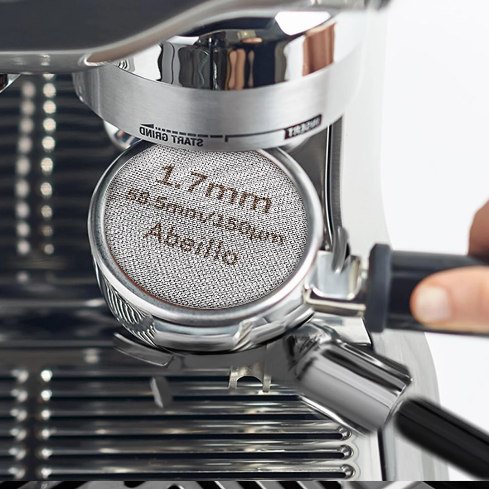 51 mm Puck Screen, Abeillo wielokrotnego użytku, 51 mm, sitko do krążka ze stali nierdzewnej 316, grubość 1,7 mm, akcesoria do sitka, akcesoria (58,5 mm)
