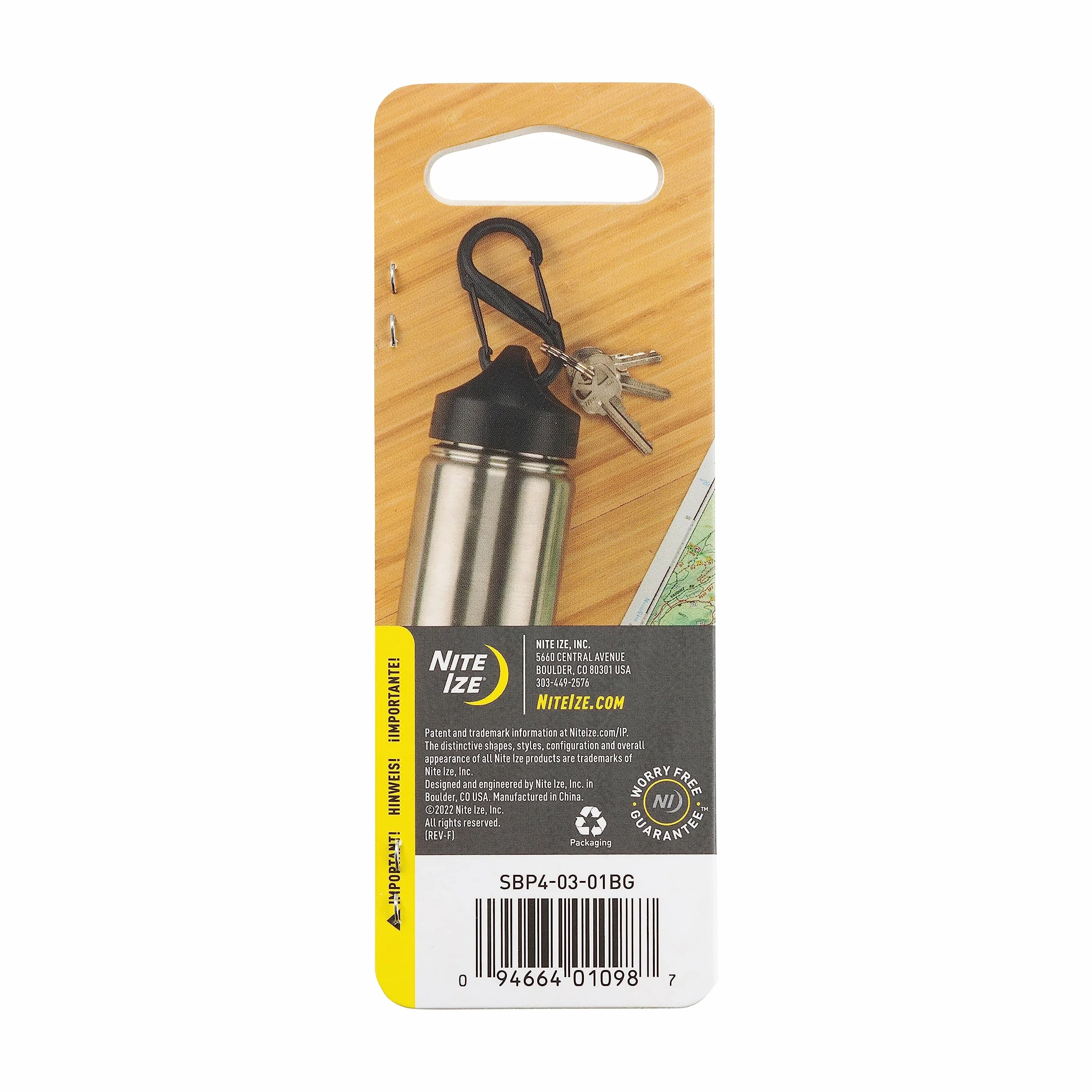 Karabińczyk plastikowy czarny 3-1/5.1 cm
