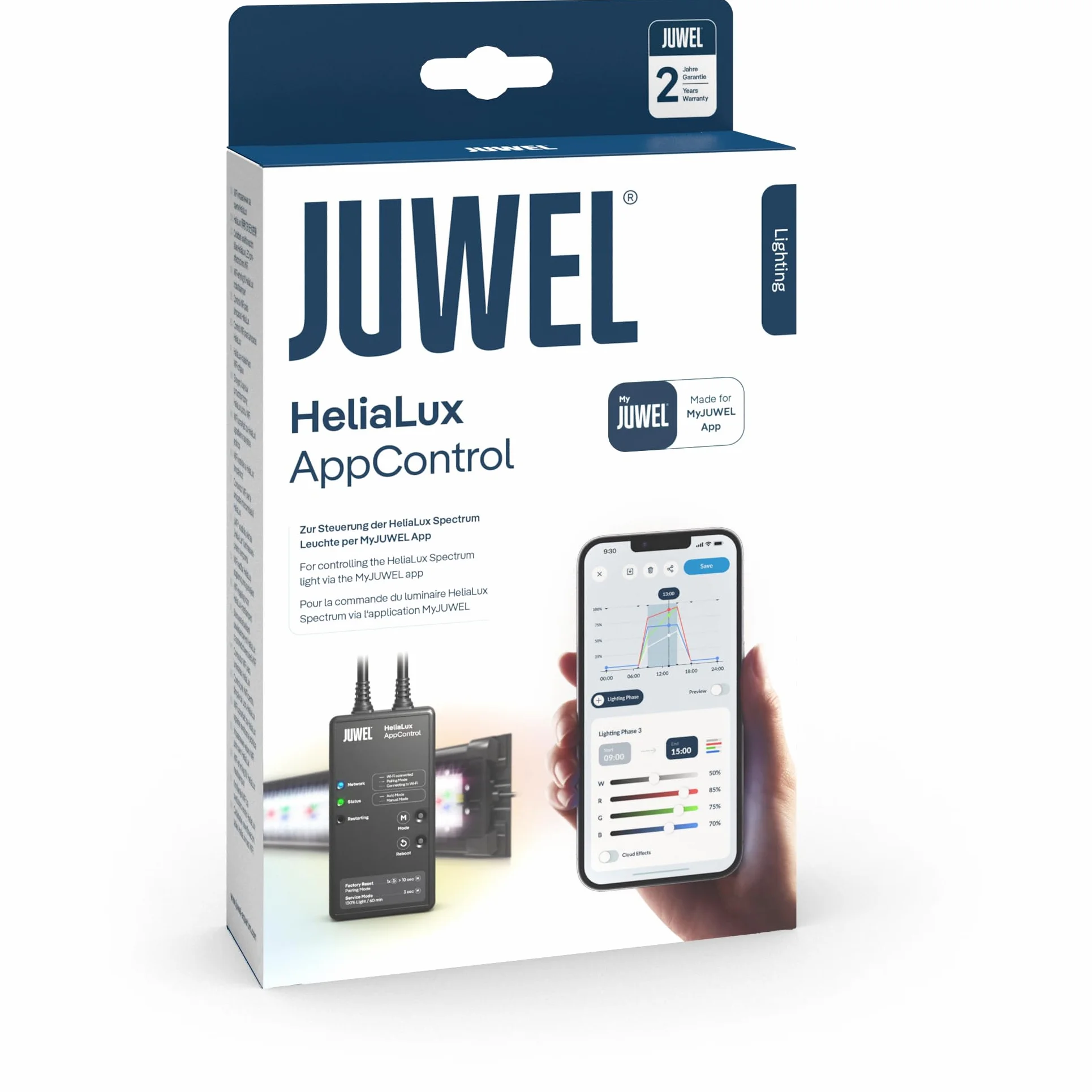 Juwel Aquarium - HeliaLux AppControl – do sterowania jednostką oświetlenia HeliaLux Spectrum za pomocą aplikacji MyJUWEL