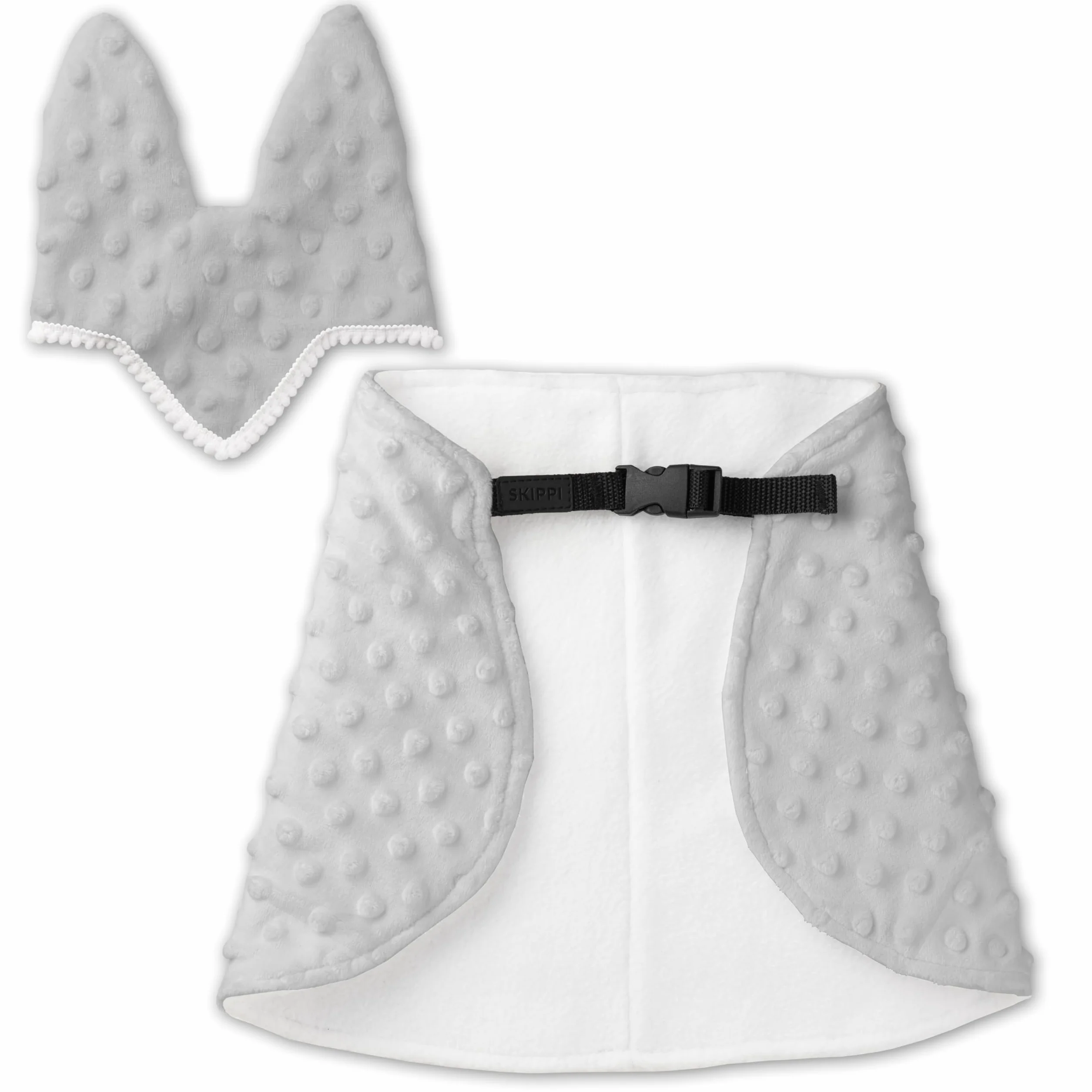 SKIPPI Derka i Nauszniki dla Hobby Horse - Szara, Hobby Horse Akcesoria