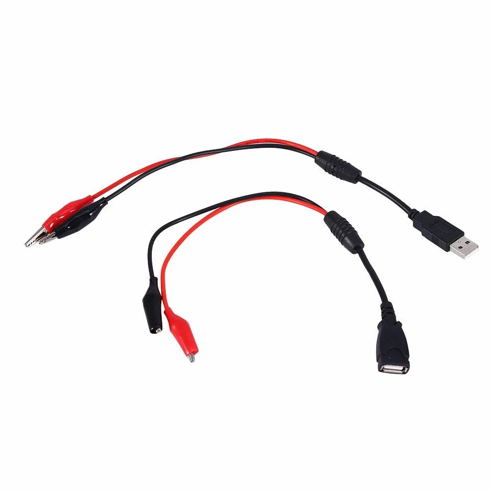 Krokodylki VBESTLIFE USB z krokodylkami do wtyków USB do testowania napięcia